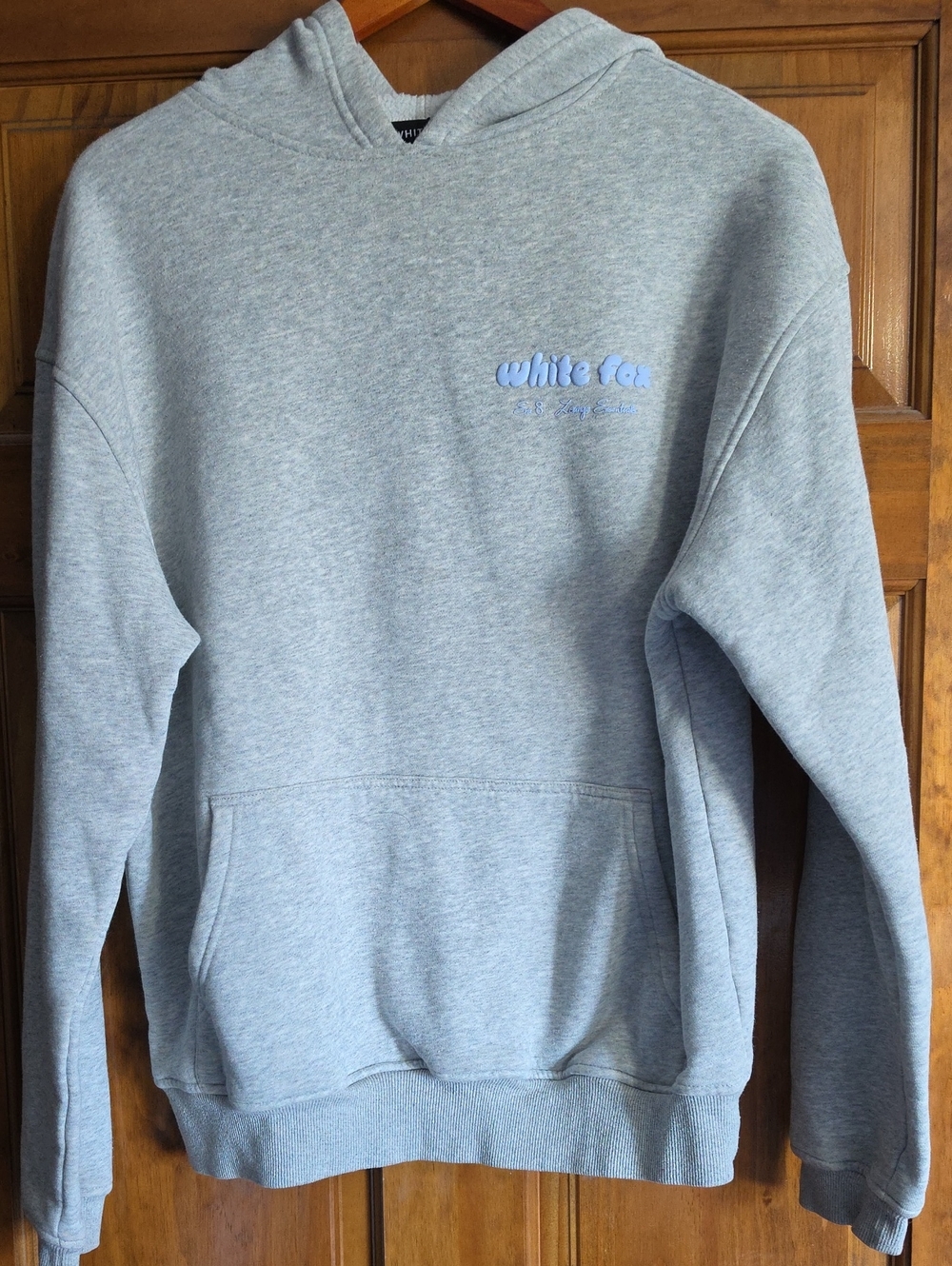 White Fox Boutique Light Gray Pullover Hoodie